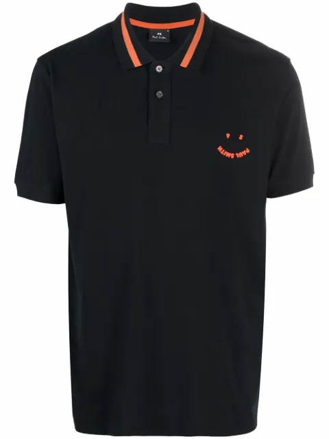 PS Paul Smith Camisa polo com estampa de logo