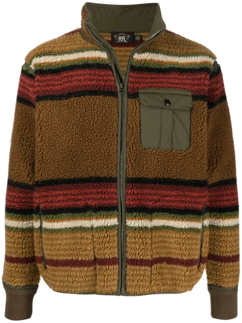 rrl print fleece jacket