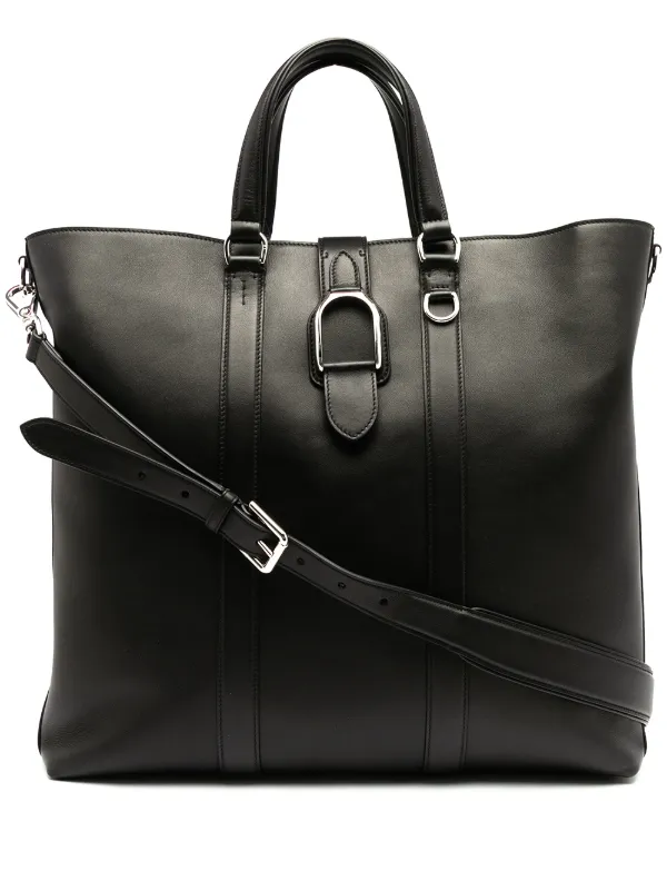 ralph lauren large leather tote