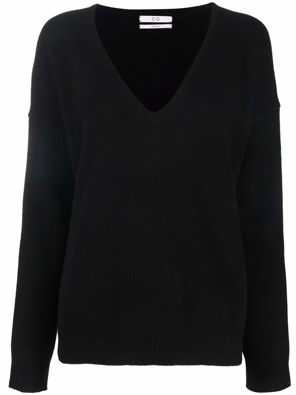 

Co suéter oversize con cuello en V - Negro