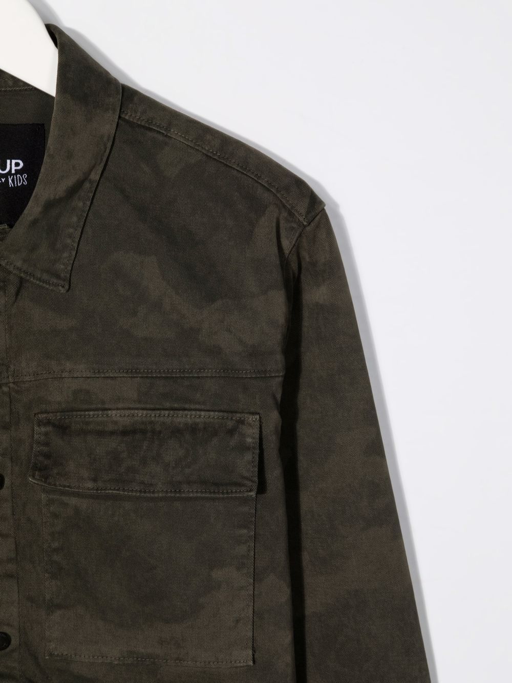 Shop Dondup Camouflage Button-up Shirt In Green