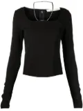 1017 ALYX 9SM chain-link long-sleeved top - Black