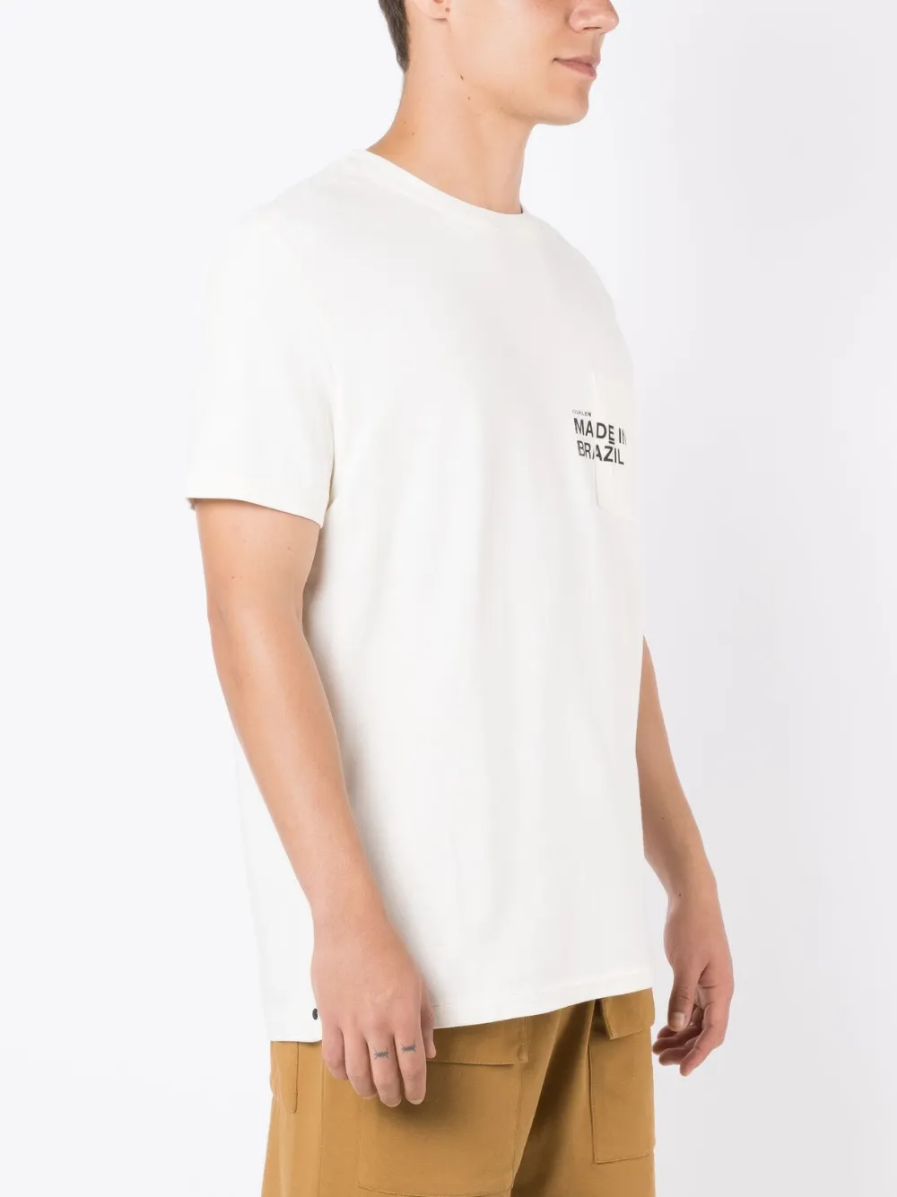 Osklen T-shirt met print Beige