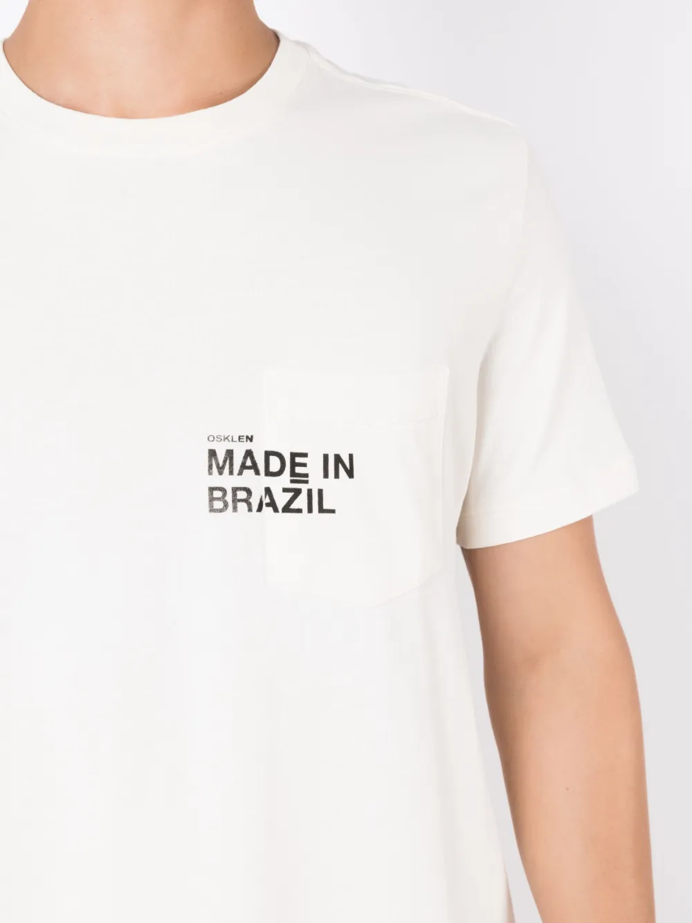 Osklen T-shirt met print Beige
