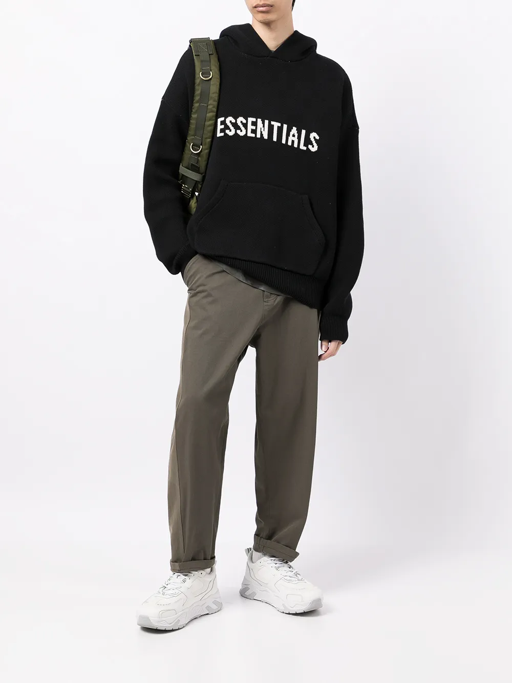 FEAR OF GOD ESSENTIALS hoodie tejida con logo | Hoodies | Image 2