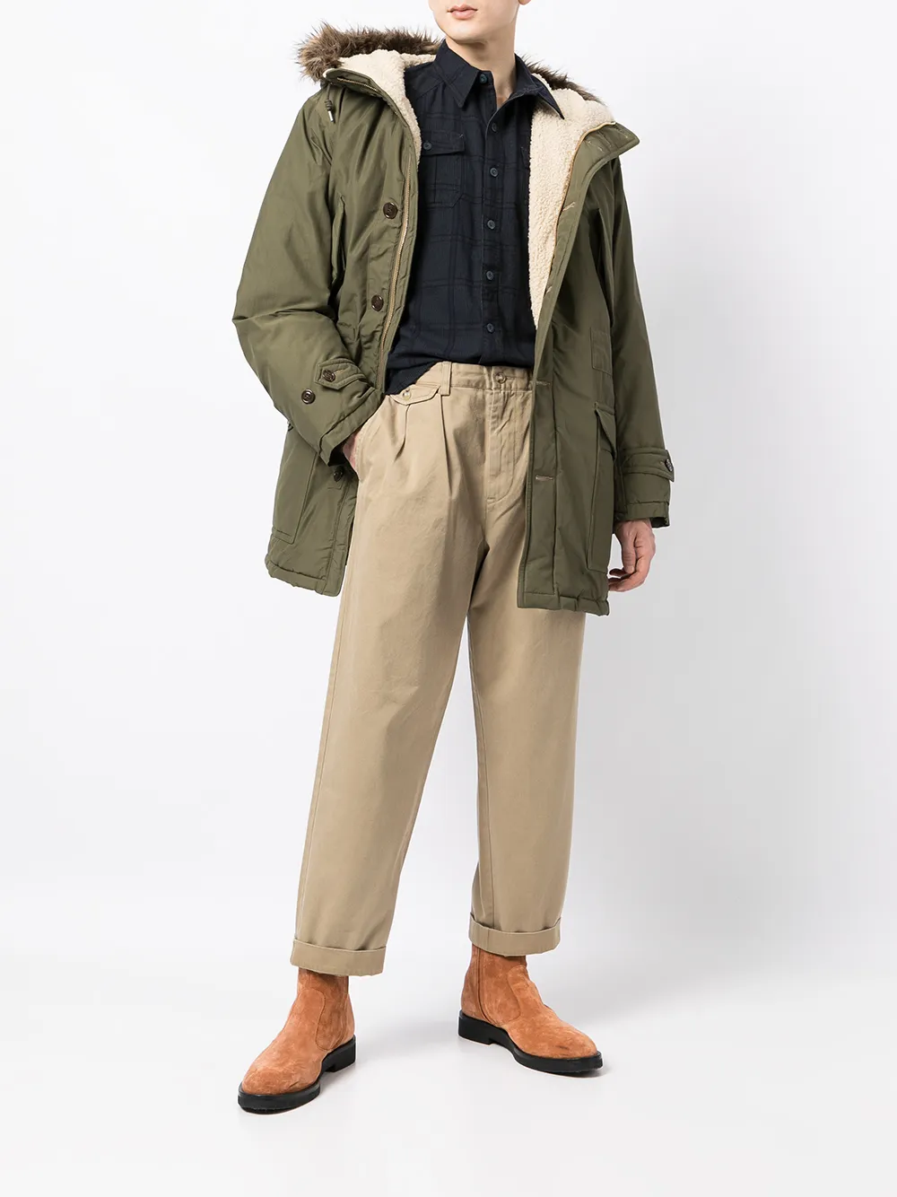 фото Ralph lauren rrl парка с капюшоном