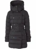 Burberry detachable-hood padded coat - Black