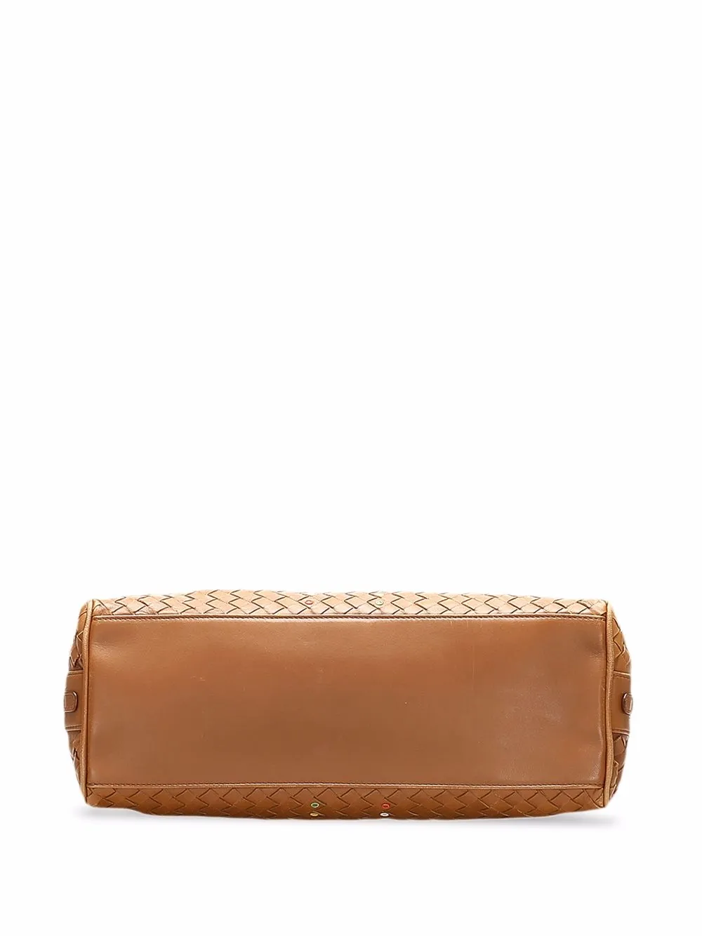 фото Bottega veneta pre-owned сумка boston с плетением intrecciato и заклепками