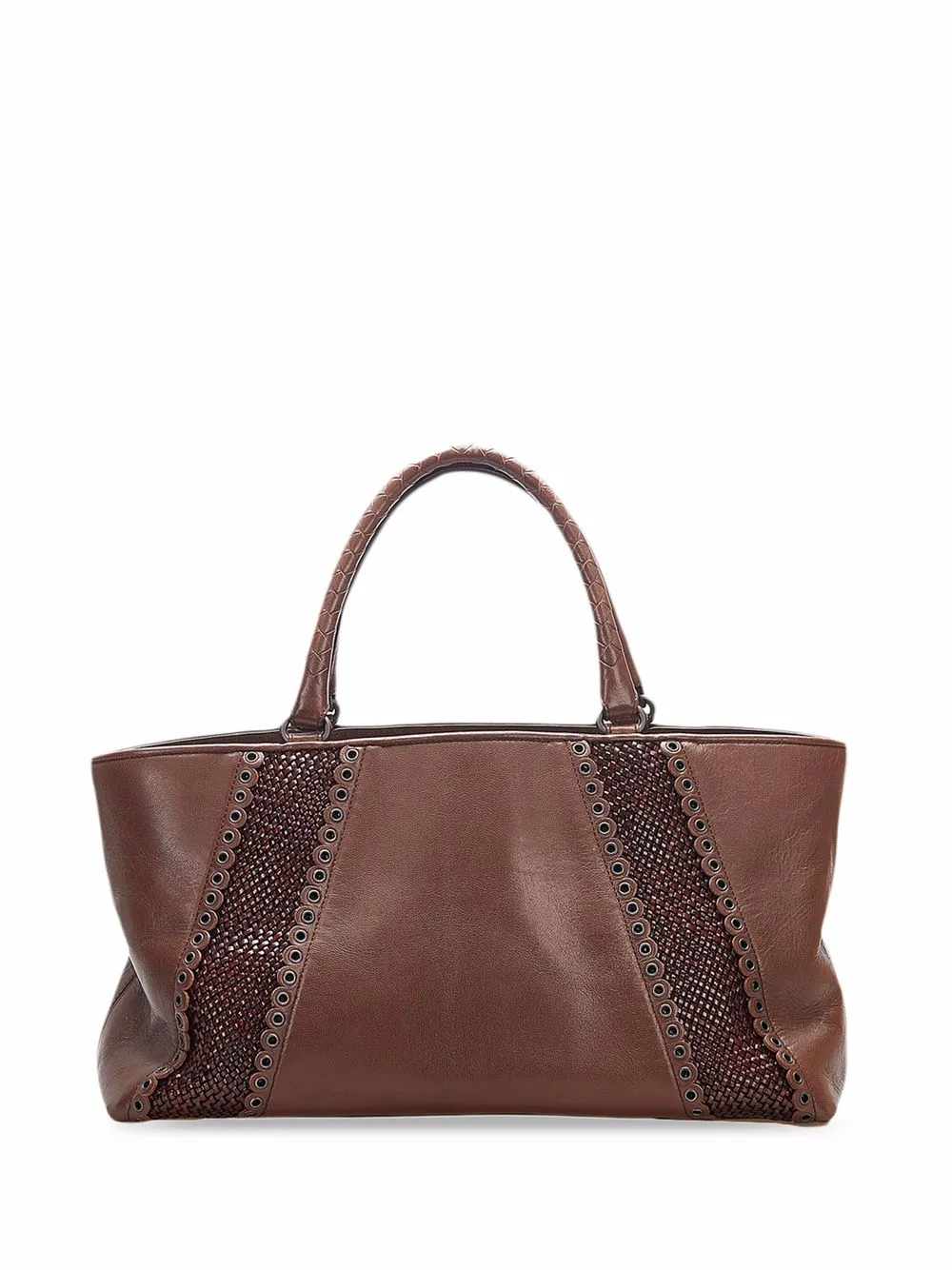 фото Bottega veneta pre-owned сумка-тоут с плетением intrecciato