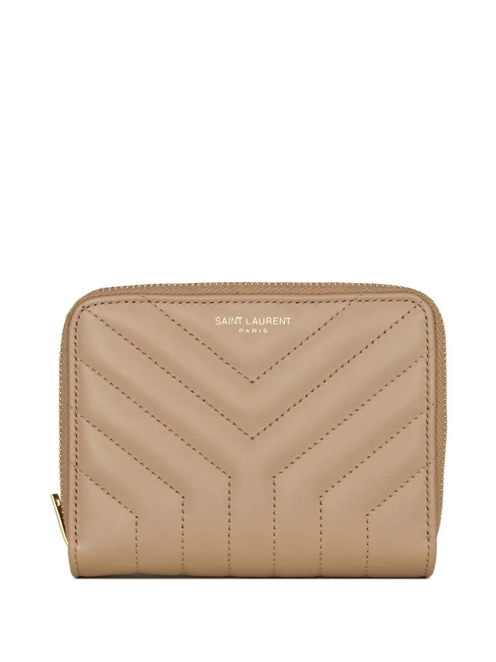 Image 1 of Saint Laurent Portafoglio con motivo chevron