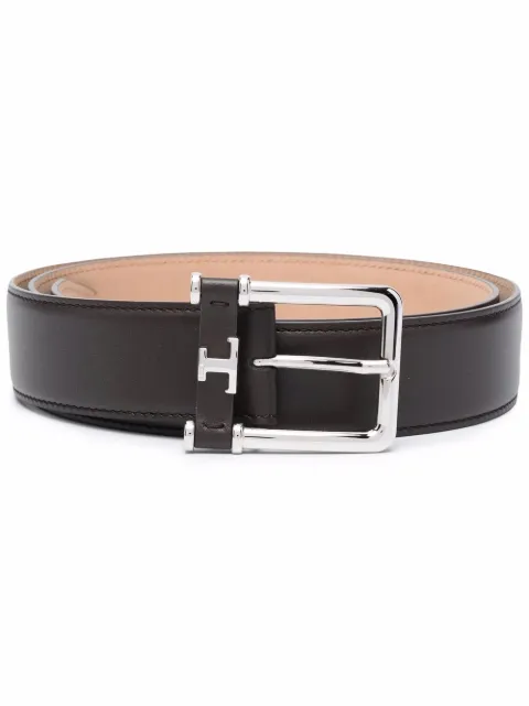 Tod's logo-plaque buckle-fastening belt