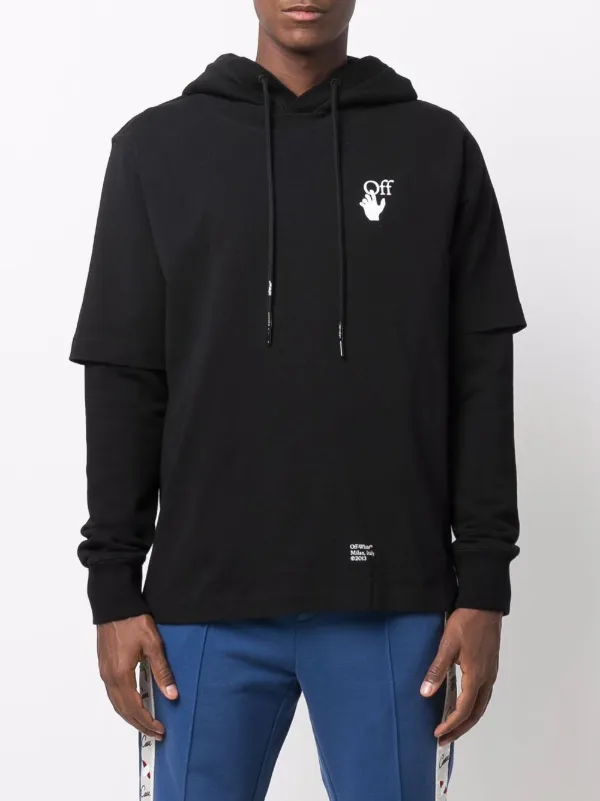 off white moletom com capuz dupe