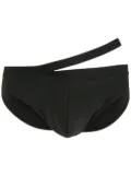 Amir Slama tonal-stitching cutout swimming trunks - Black