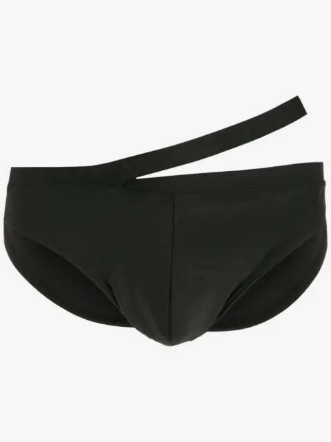 Amir Slama tonal-stitching cutout swimming trunks
