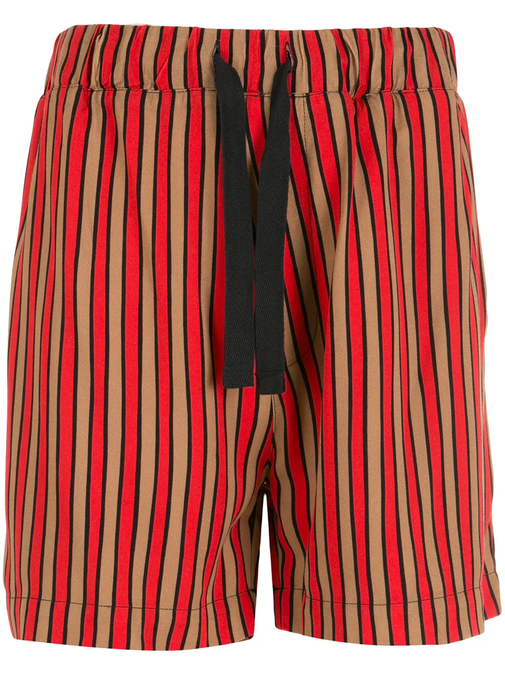 

Osklen stripe-print drawstring-waist deck shorts - Red