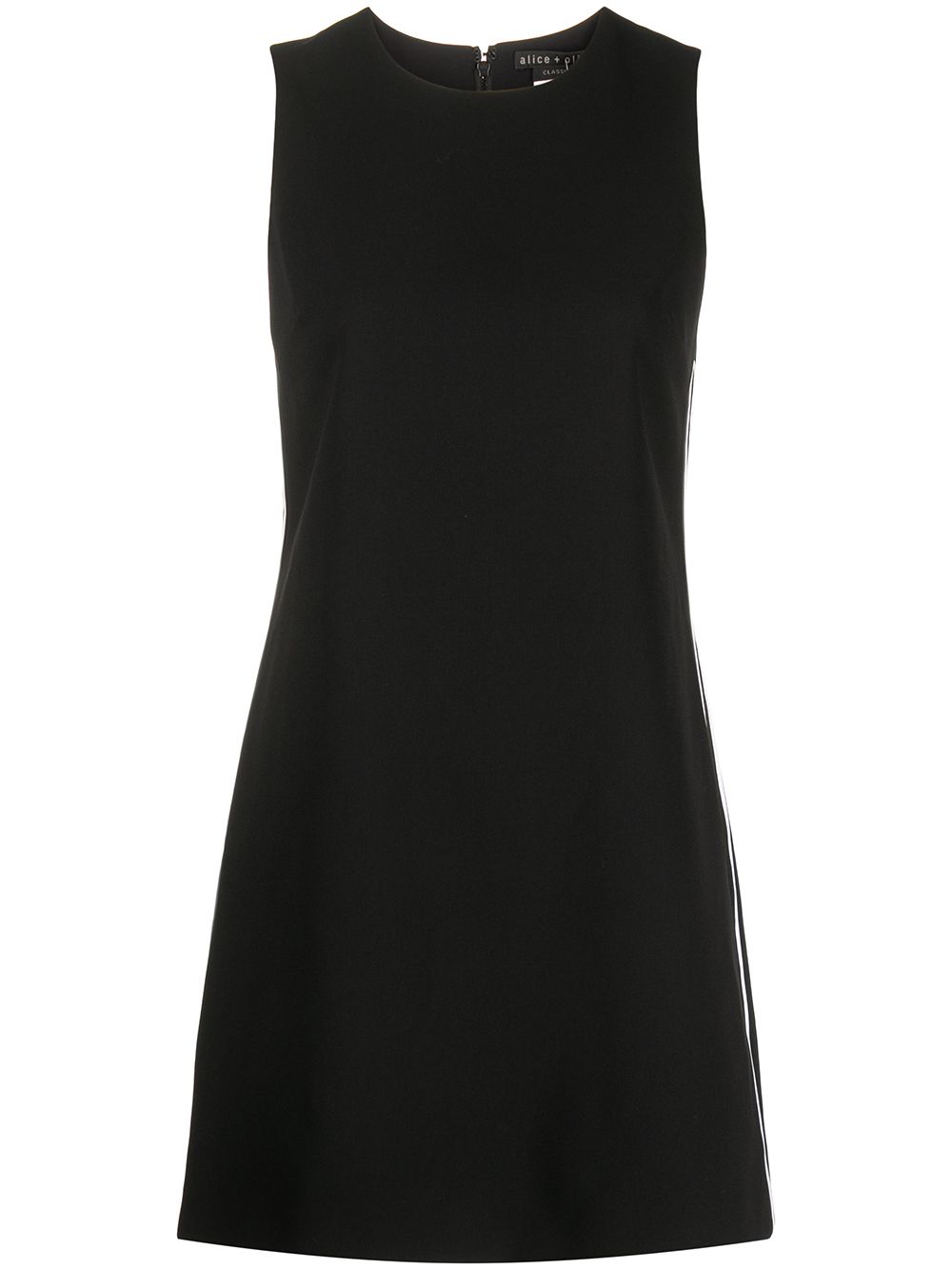 

alice + olivia Clyde side-stripe shift dress - Black