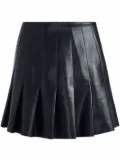 alice + olivia Carter faux leather pleated skirt - Black