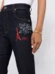 Love Moschino high-waisted logo-print flared jeans