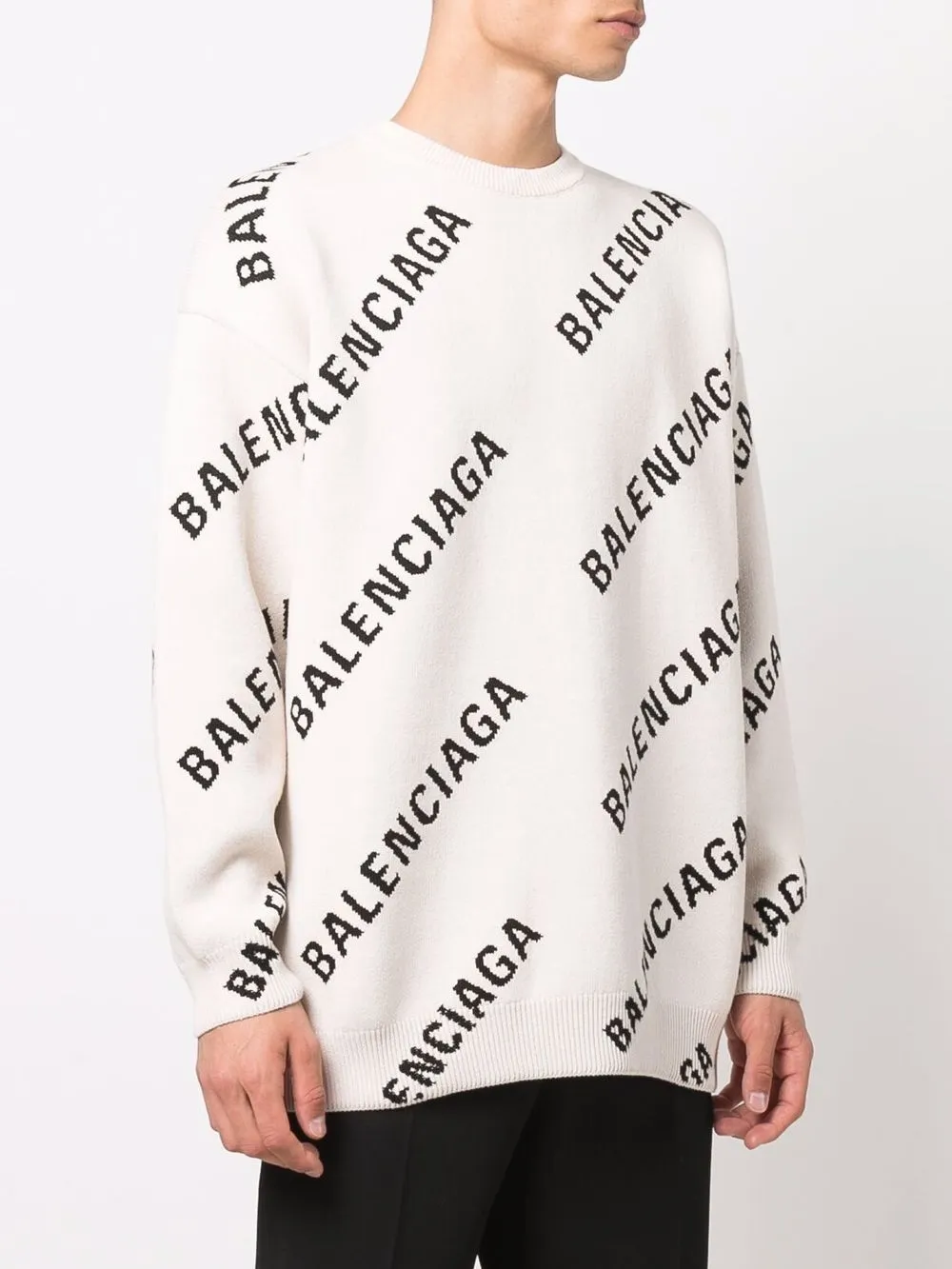 balenciaga logo jumper
