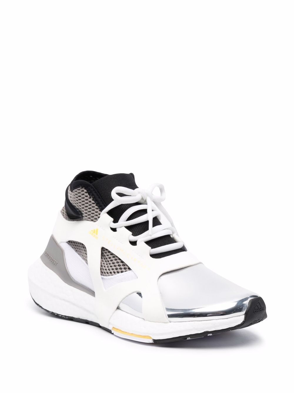 Shop Adidas By Stella Mccartney Ultraboost 21 Metallic-effect Sneakers In Grau