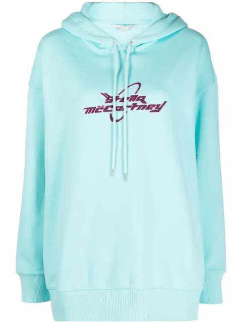 Stella McCartney logo-print long-sleeve hoodie