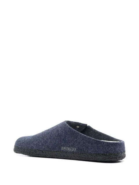 birkenstock zermatt wool felt slippers dark blue