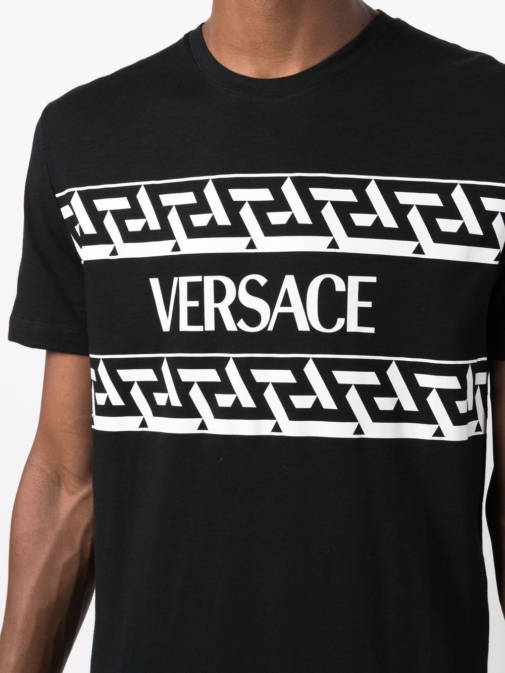 фото Versace collection футболка с принтом greca