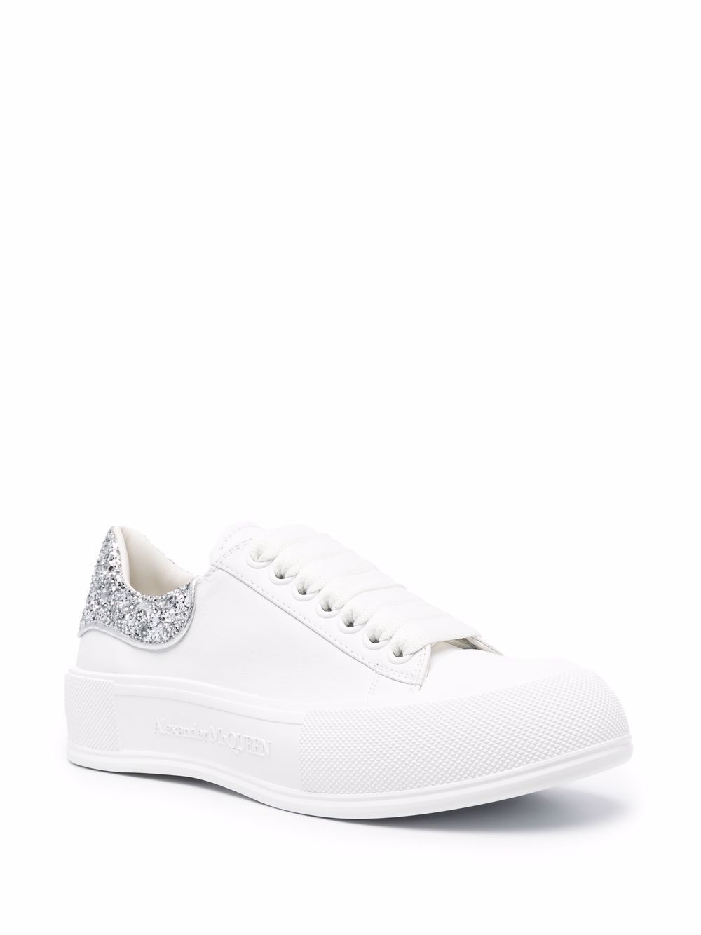 фото Alexander mcqueen кеды deck plimsoll с блестками