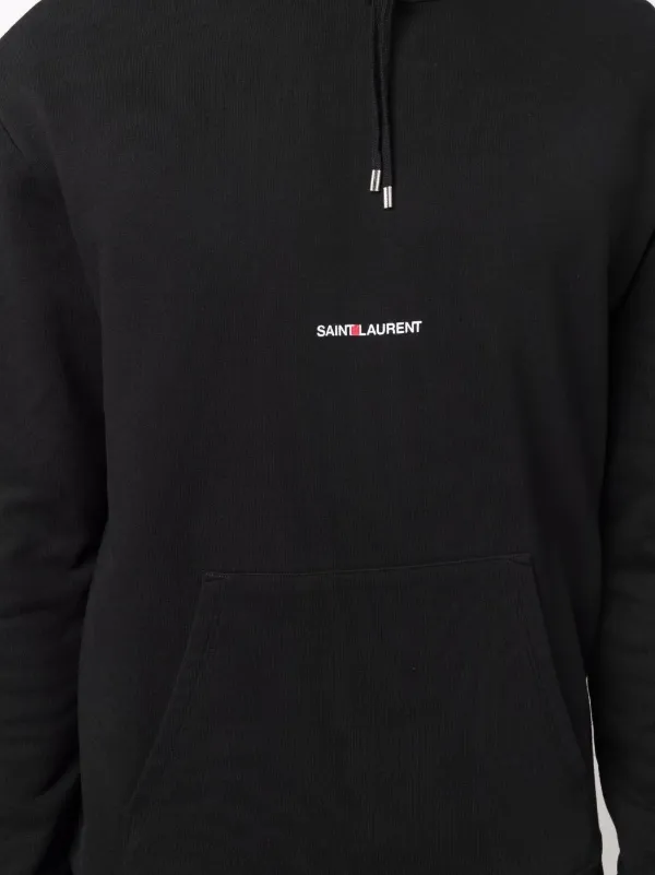 Saint Laurent logo print Hoodie Farfetch