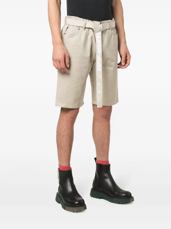 Off-White グラフィティバミューダショーツ Off-White ベルテッド バミューダショーツ 通販 - FARFETCH