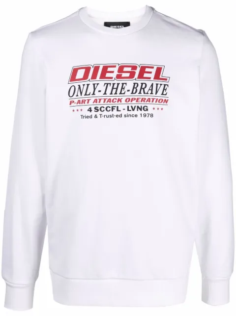 Diesel sudadera con logo estampado