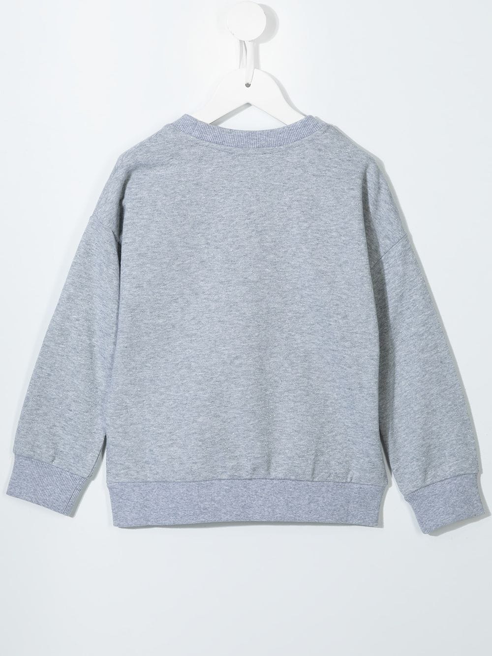 Shop Kenzo Logo-embroidered Cotton Sweatshirt In Grey