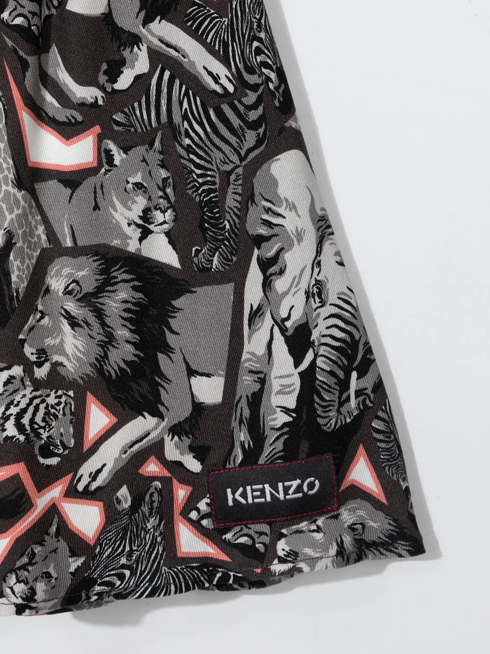 фото Kenzo kids плиссированная юбка с графичным принтом