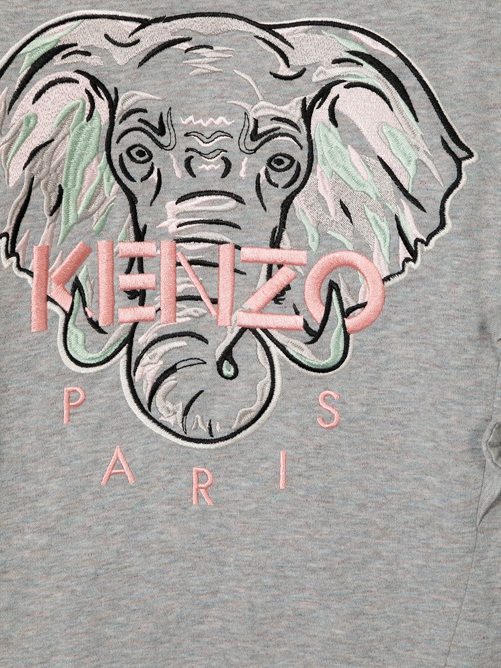 фото Kenzo kids толстовка с вышитым логотипом и оборками