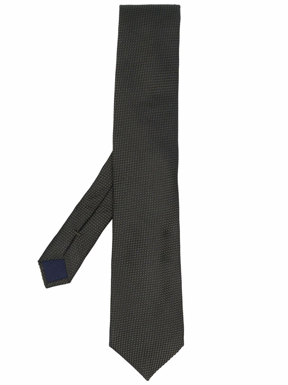 фото Corneliani шелковый галстук с геометричной вышивкой