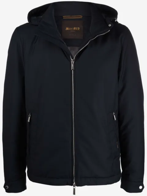 Moorer zip rain jacket