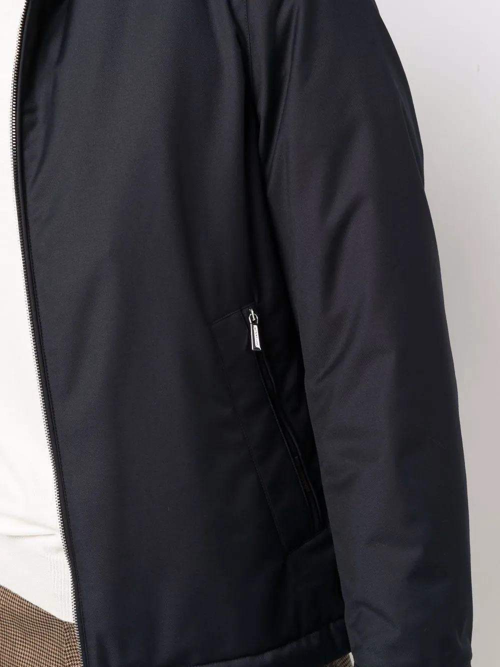 Moorer Regenjas met rits Blauw