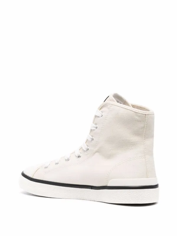 ISABEL MARANT logo-print lace-up Sneakers | Neutrals | FARFETCH