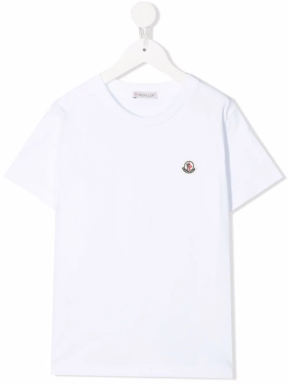 

Moncler Enfant playera con parche del logo - Blanco