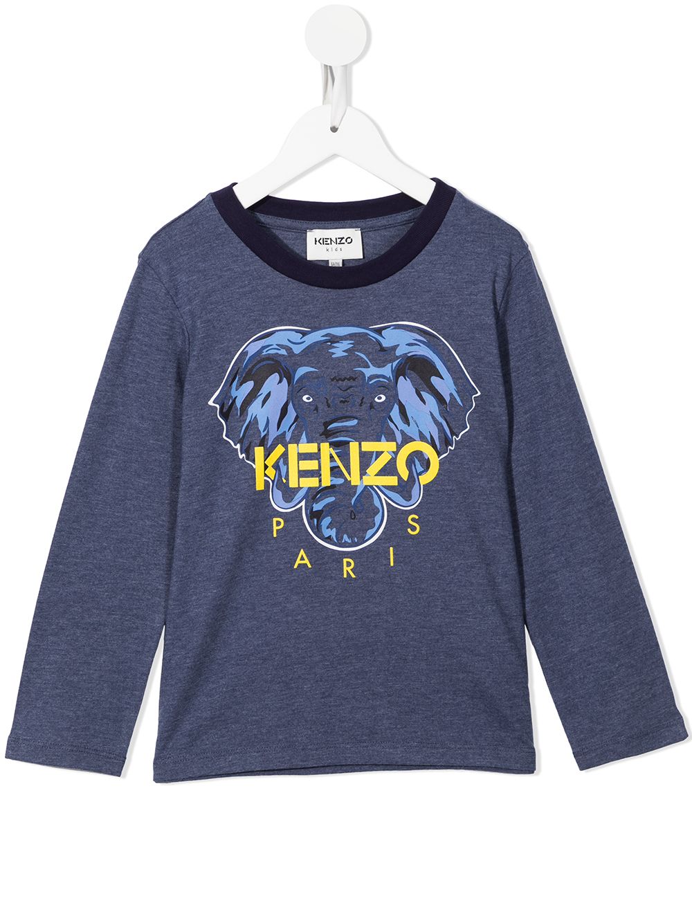 фото Kenzo kids толстовка с круглым вырезом и логотипом