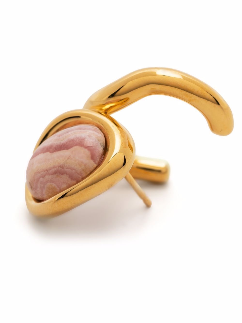 Shop Charlotte Chesnais Neo Turtle Gold-plated Earring In Rosa