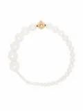 Sophie Bille Brahe 18kt yellow gold Peggy freshwater pearl bracelet - White