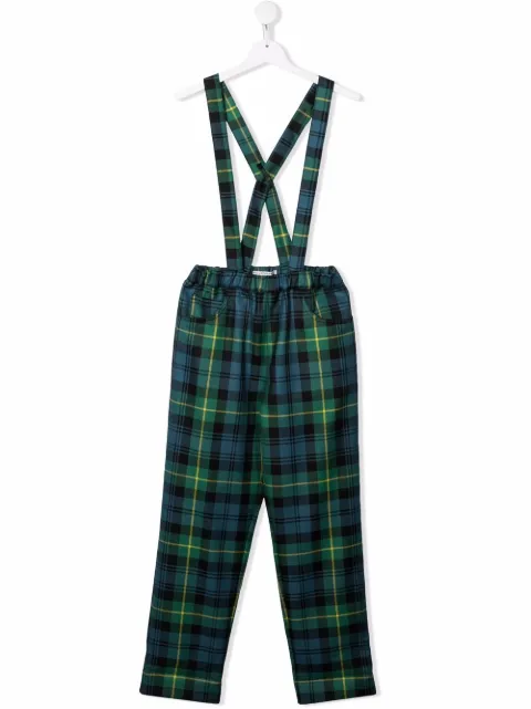 Philosophy Di Lorenzo Serafini Kids بنطال كاروهات طرطان بحمالات