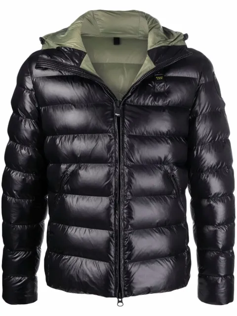 Blauer hooded zip-up padded jacket 