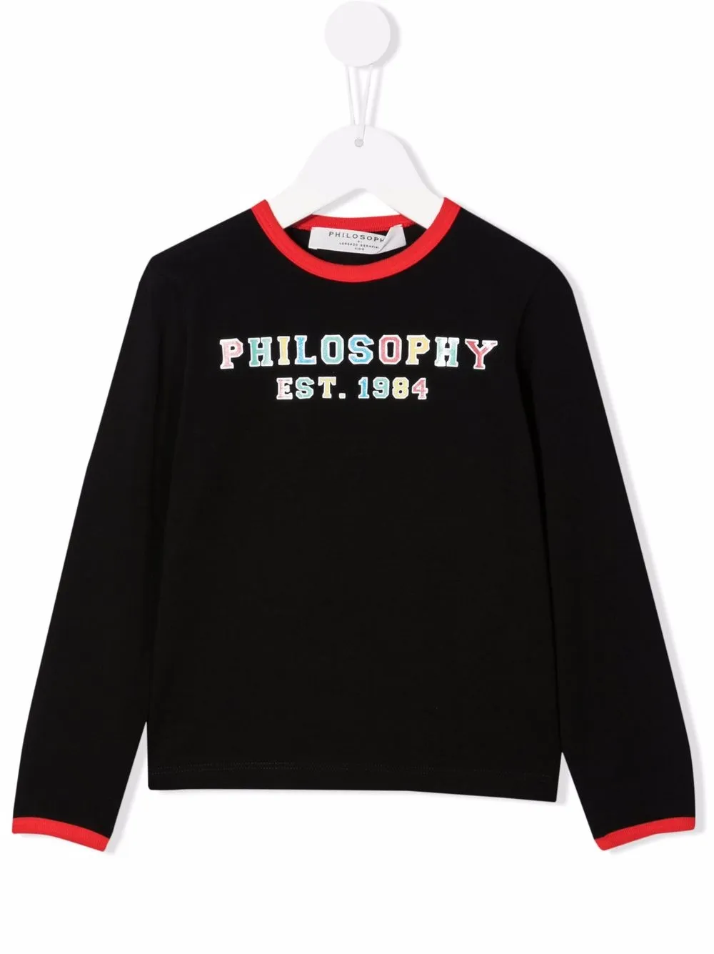 

Philosophy Di Lorenzo Serafini Kids top con logo estampado - Negro