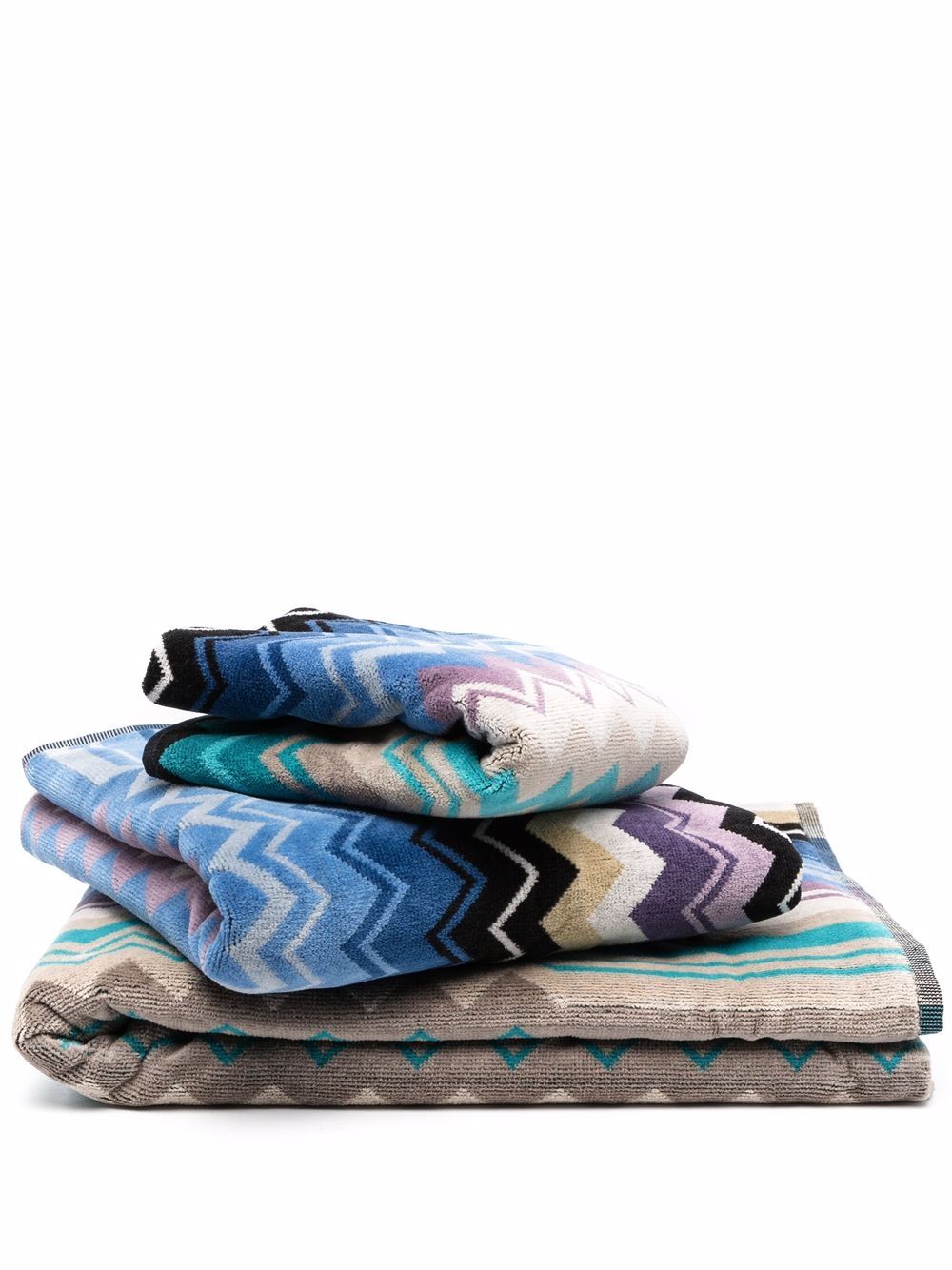 фото Missoni home полотенце с узором зигзаг