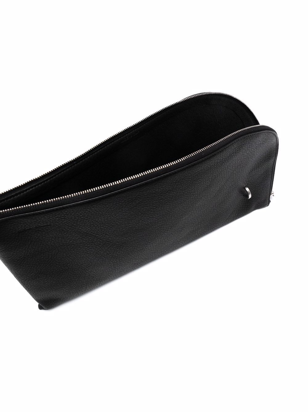 Rick Owens Curved Leather Clutch Bag - Farfetch