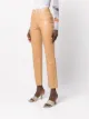 STAUD faux-leather cigarette trousers