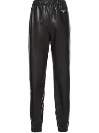 Prada nappa leather Track Pants Black FARFETCH