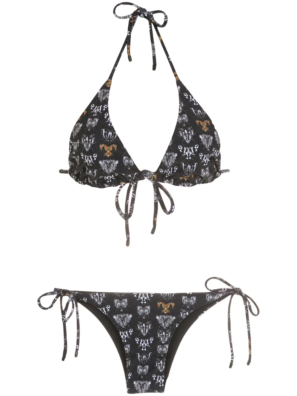 

Osklen bikini con motivo de mariposas - Negro